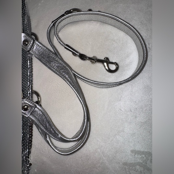 RARE Vintage New Coach Poppy Limited Edition Sequin Spotlight Silver Tote #13821 - Picture 11 of 16